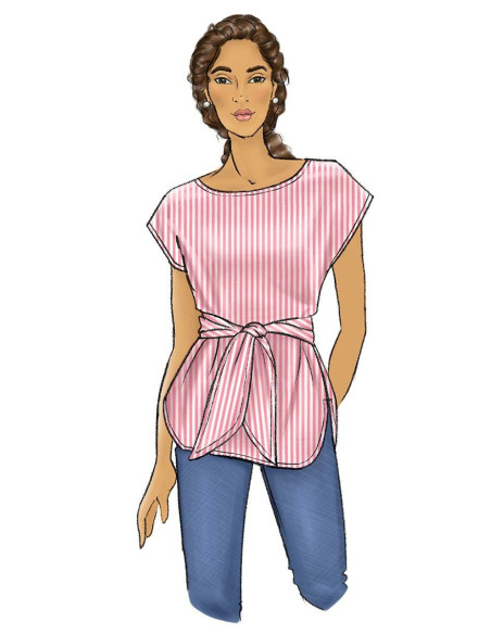 Modello per top e cintura - Butterick 6685