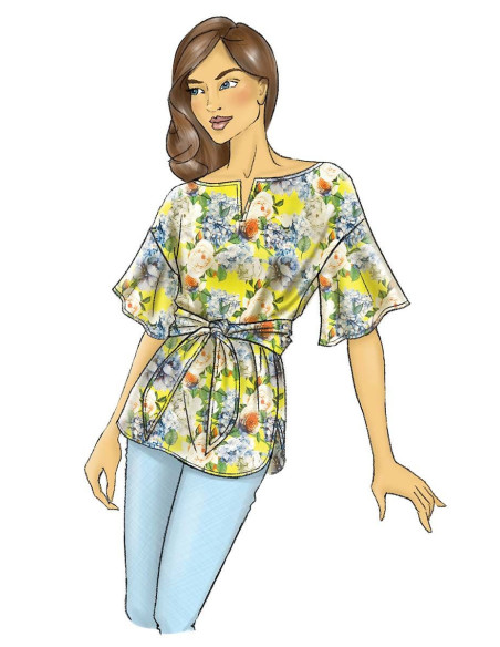 Modello per top e cintura - Butterick 6685