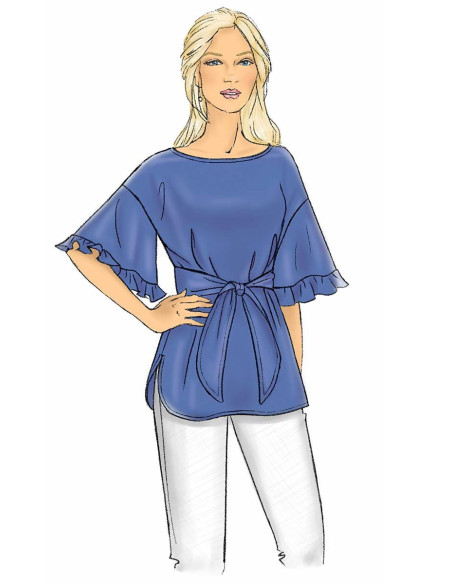 Modello per top e cintura - Butterick 6685