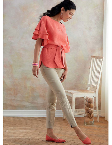Modello per top e cintura - Butterick 6685