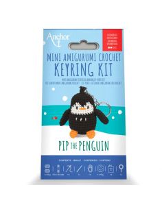 Kit mini porte-clés amigurumi Anchor - Pip le pingouin