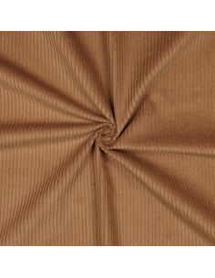 Tessuto velluto a coste di cotone - Cioccolato