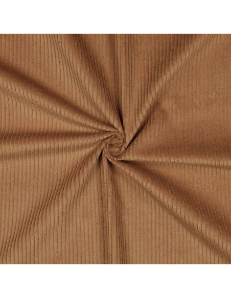 Tessuto velluto a coste di cotone - Cioccolato