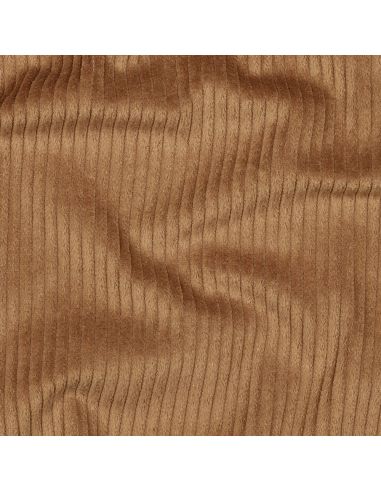 Tessuto velluto a coste di cotone - Cioccolato