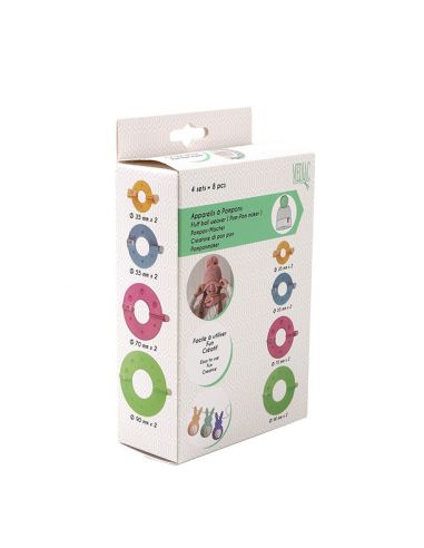 Set de 4 appareils à pompons