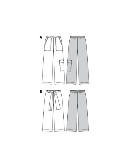 Modello di pantaloni ampi - Burda 6250