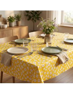 Nappe toile cirée Captain Cook Happy Days - Ambre 2