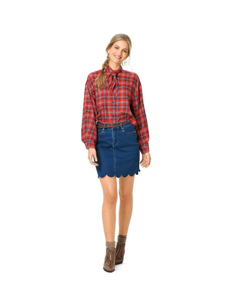 Modello di camicetta e camicia - Burda 6263