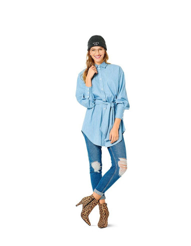 Modello di camicetta e camicia - Burda 6263