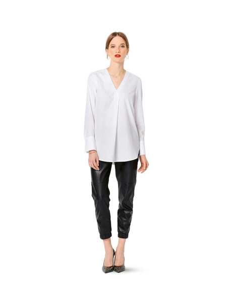 Modello di camicetta con scollo a V - Burda 6278