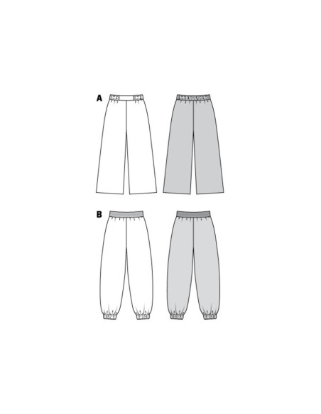 Modello di pantaloni ampi - Burda 6283