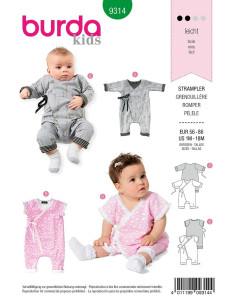 Modello di tutina - Burda 9314