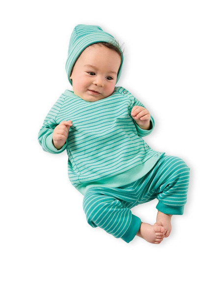 Modello di berretto, pantaloni e giacca felpa - Burda 9315