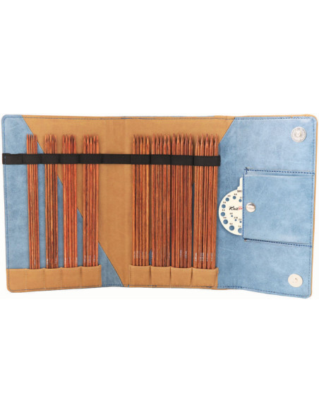 Custodia per ferri a doppia punta in legno Ginger KnitPro