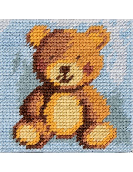 Kit canevas enfant - Ourson
