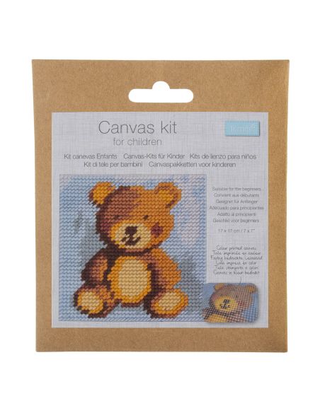 Kit canevas enfant - Ourson