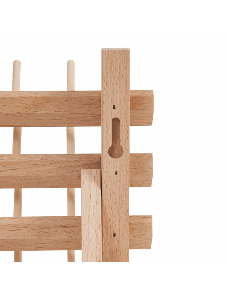 Espositore in legno per 25 rocchetti di filo