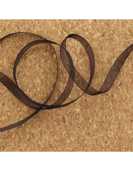 Ruban organza - Noir