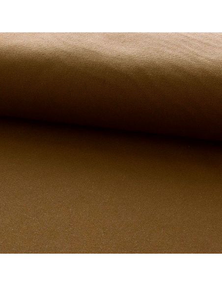 Tela di cotone canvas semi-intrecciata - Marrone