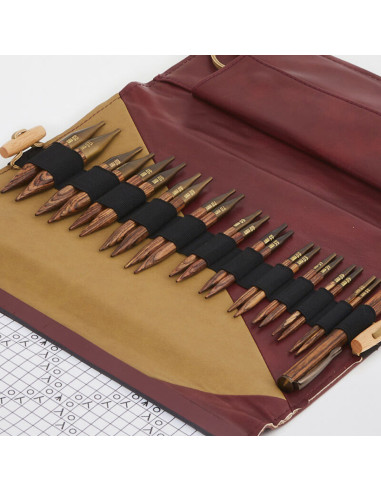 Set di ferri circolari corti KnitPro Deluxe Ginger