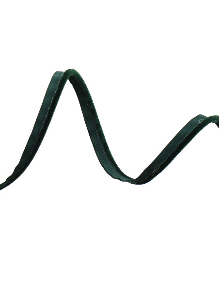 Bordino per abbigliamento in velluto - Verde abete