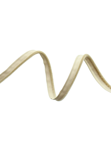 Bordino per abbigliamento in velluto - Beige