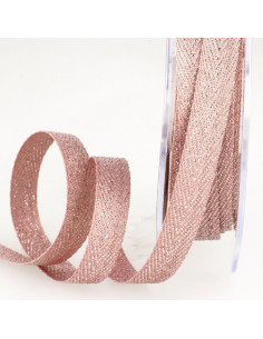 Nastro spigato metallizzato - Rosa
