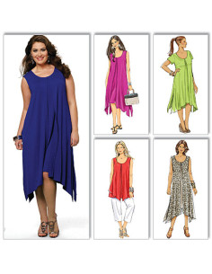 Modello per top, abito e pantaloni - Butterick 5655