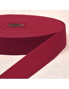 Cinghia in poliestere effetto cotone - Rosso
