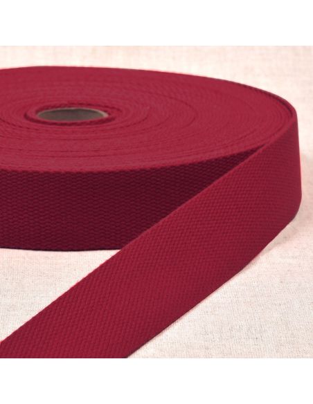 Cinghia in poliestere effetto cotone - Rosso