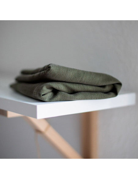 Tessuto tencel crêpe - Kaki