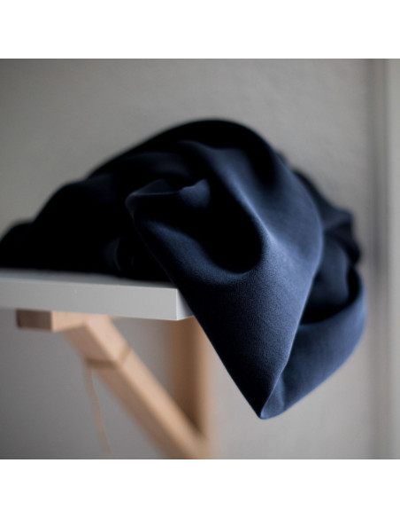 Tessuto tencel crêpe - Nero