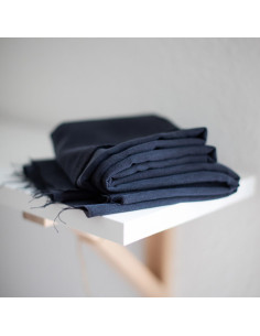 Tessuto tencel crêpe - Nero 2