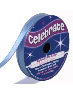 Nastro di raso Celebrate blu - 6 mm x 6 metri
