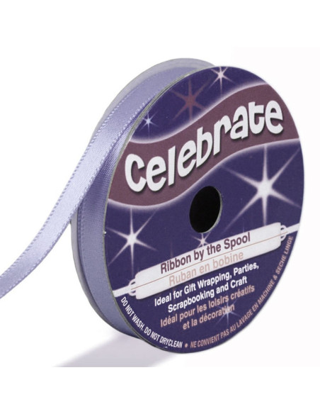 Nastro di raso Celebrate lilla - 6 mm x 6 metri