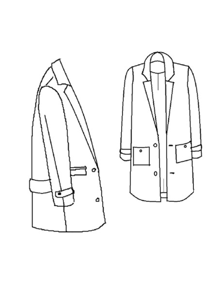 Modello di cappotto Ray - Maison Fauve