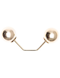 Spilla a vite 2 teste ramo oro 65 mm - Oro