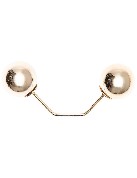 Spilla a vite 2 teste ramo oro 65 mm - Oro