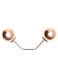 Spilla a vite 2 teste ramo oro 65 mm - Oro rosa