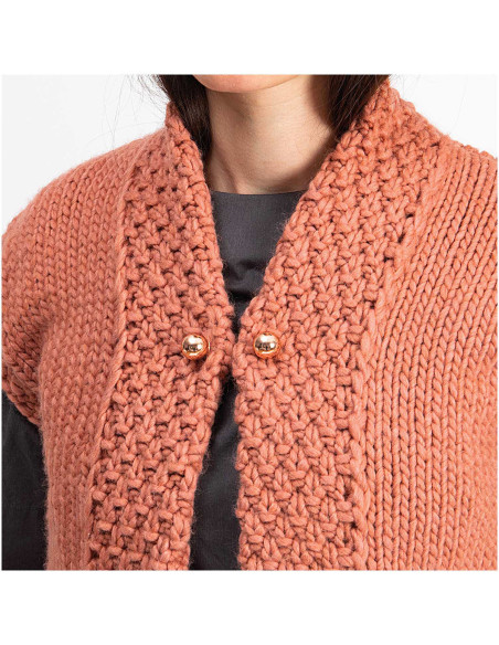 Spilla a vite 2 teste ramo oro 65 mm - Oro rosa
