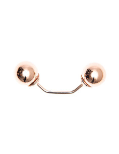 Spilla a vite 2 teste ramo oro 48 mm - Oro rosa