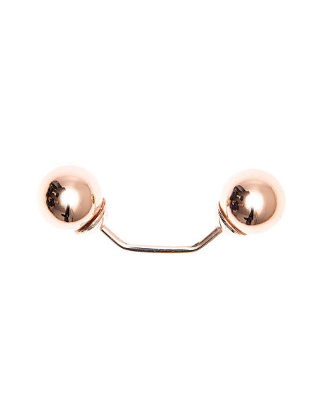 Spilla a vite 2 teste ramo oro 48 mm - Oro rosa