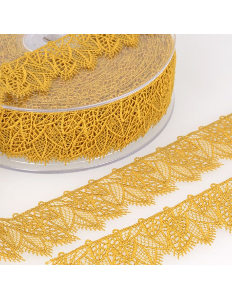 Pizzo foglie - Senape