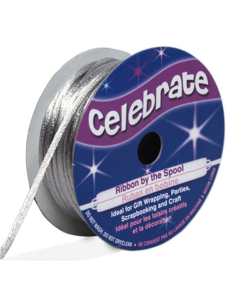 Corda coda di topo Celebrate argento - 2 mm x 10 metri
