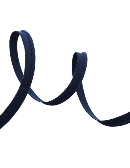 Cordoncino tutto tessuto 10 mm - Blu notte