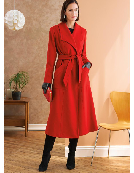 Modello di abbigliamento esterno e cintura - Butterick 6720