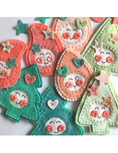 Kit feltro Natale kawaii