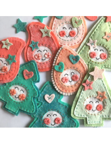 Kit feltro Natale kawaii