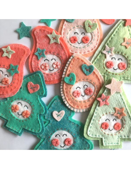 Kit feltro Natale kawaii