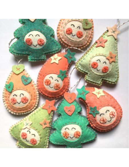 Kit feltro Natale kawaii
